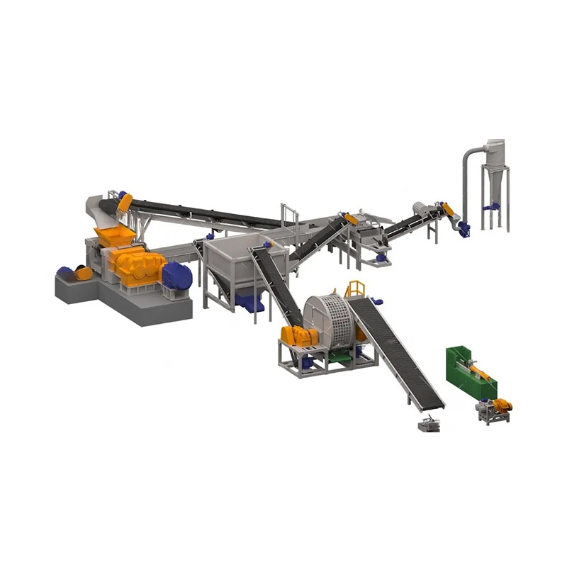 Spildte dæk genbrugsmaskine